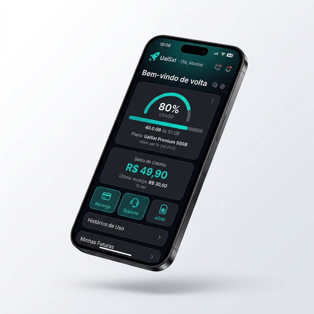 UaiSat App - Controle Total no Celular