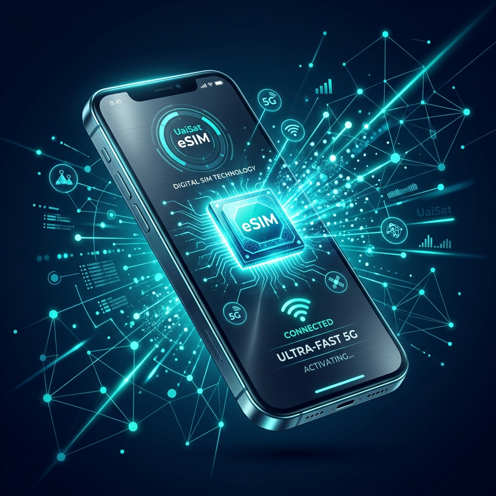 eSIM UaiSat - Chip virtual para ativação instantânea