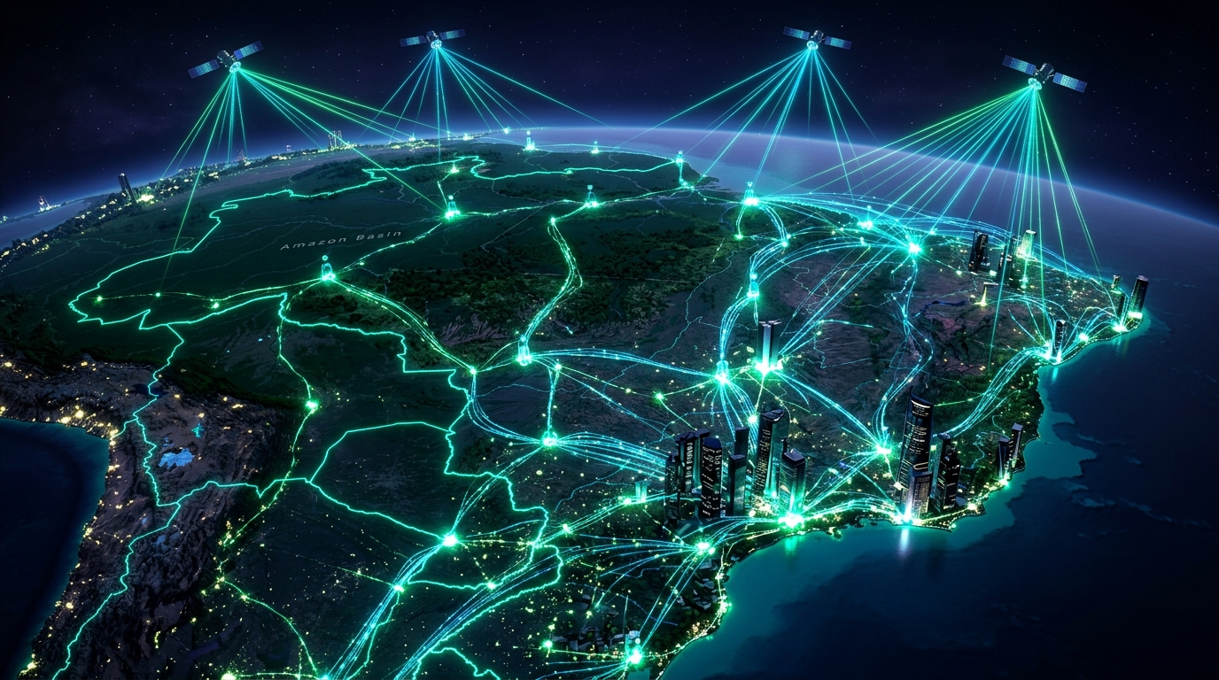 Rede de Conectividade UaiSat em todo o Brasil
